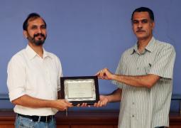 ASI Zubin Kembhavi award 2020 for Public Outreach and Education in Astronomy and allied fields presented to Mr. Samir Dhurde by Prof. Divya Oberoi