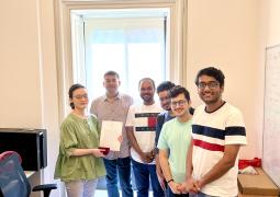 Dr. Eve J. Lee with researchers during the presentation of Prof. M. K. Vainu Bappu Gold Medal 2022 at McGill University, Canada